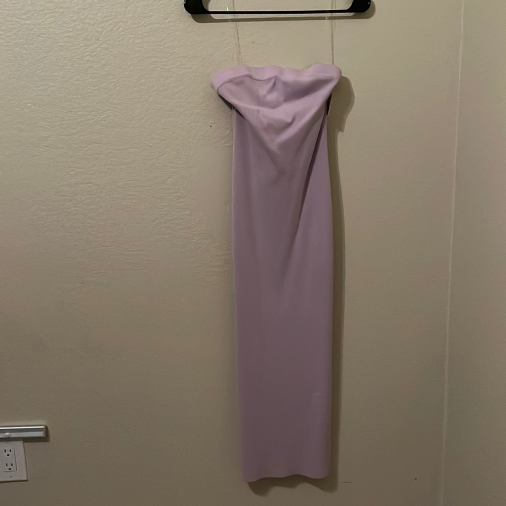Light purple tube top dress.